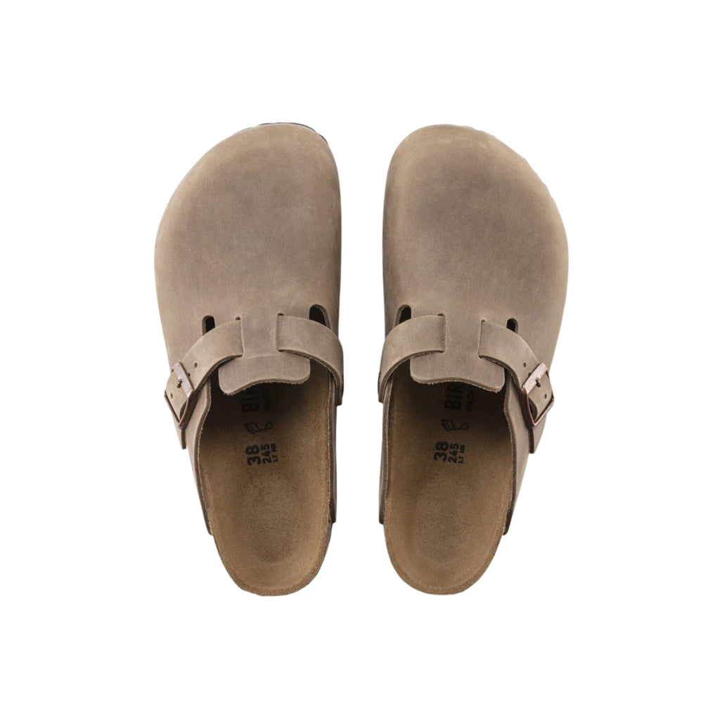 Birkenstock Boston BS Oiled Leather Sandals - Tabacco Brown