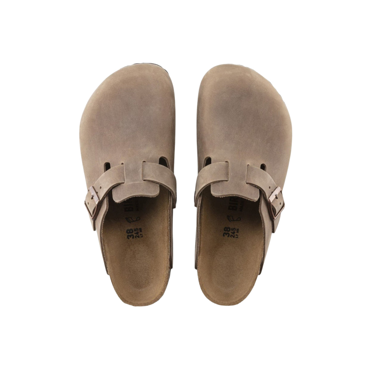 Birkenstock Boston BS Oiled Leather Sandals - Tabacco Brown