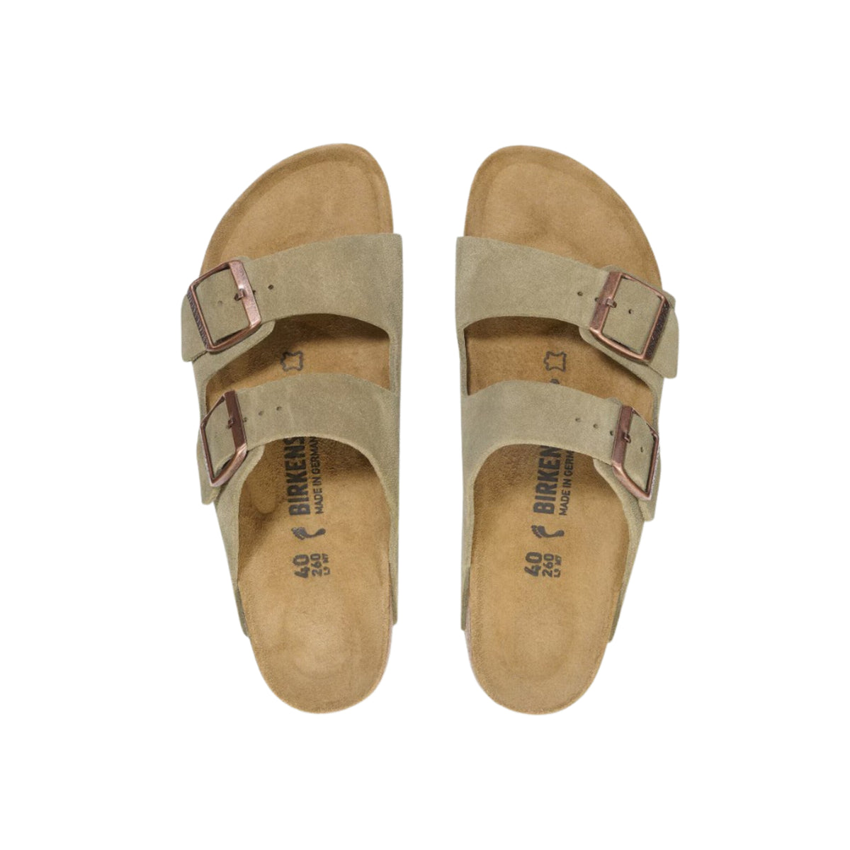 Birkenstock Arizona VL Suede Leather - Taupe Unisex Sandal