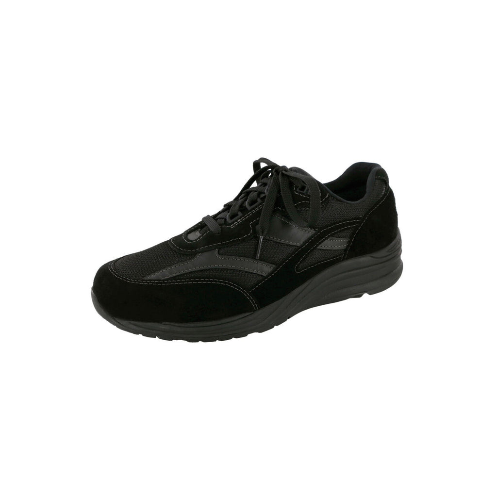 SAS Men's Journey Mesh Leather Active Walking Shoe – Black