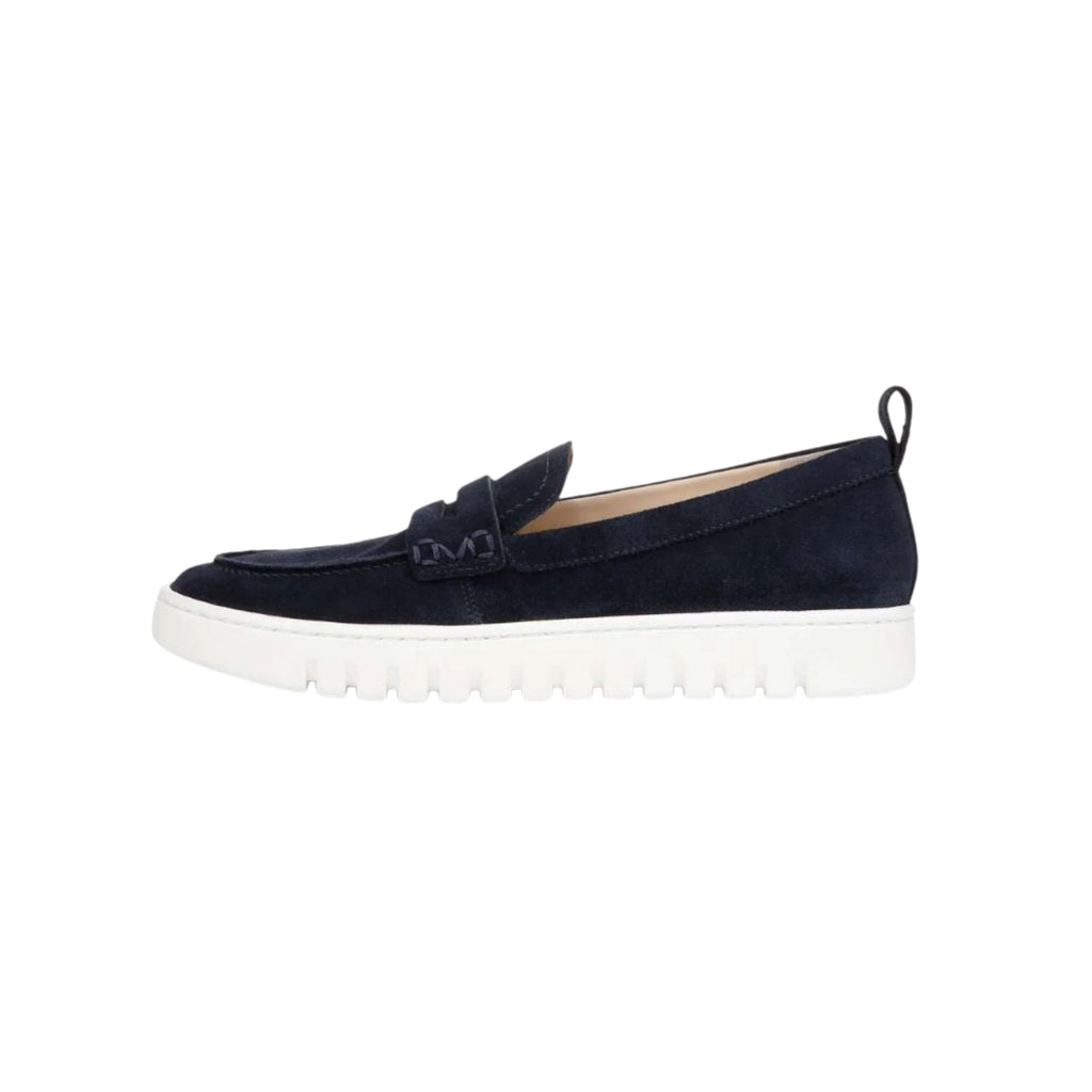 Vionic Women's Uptown Loafer Navy / White Suede Shoes
