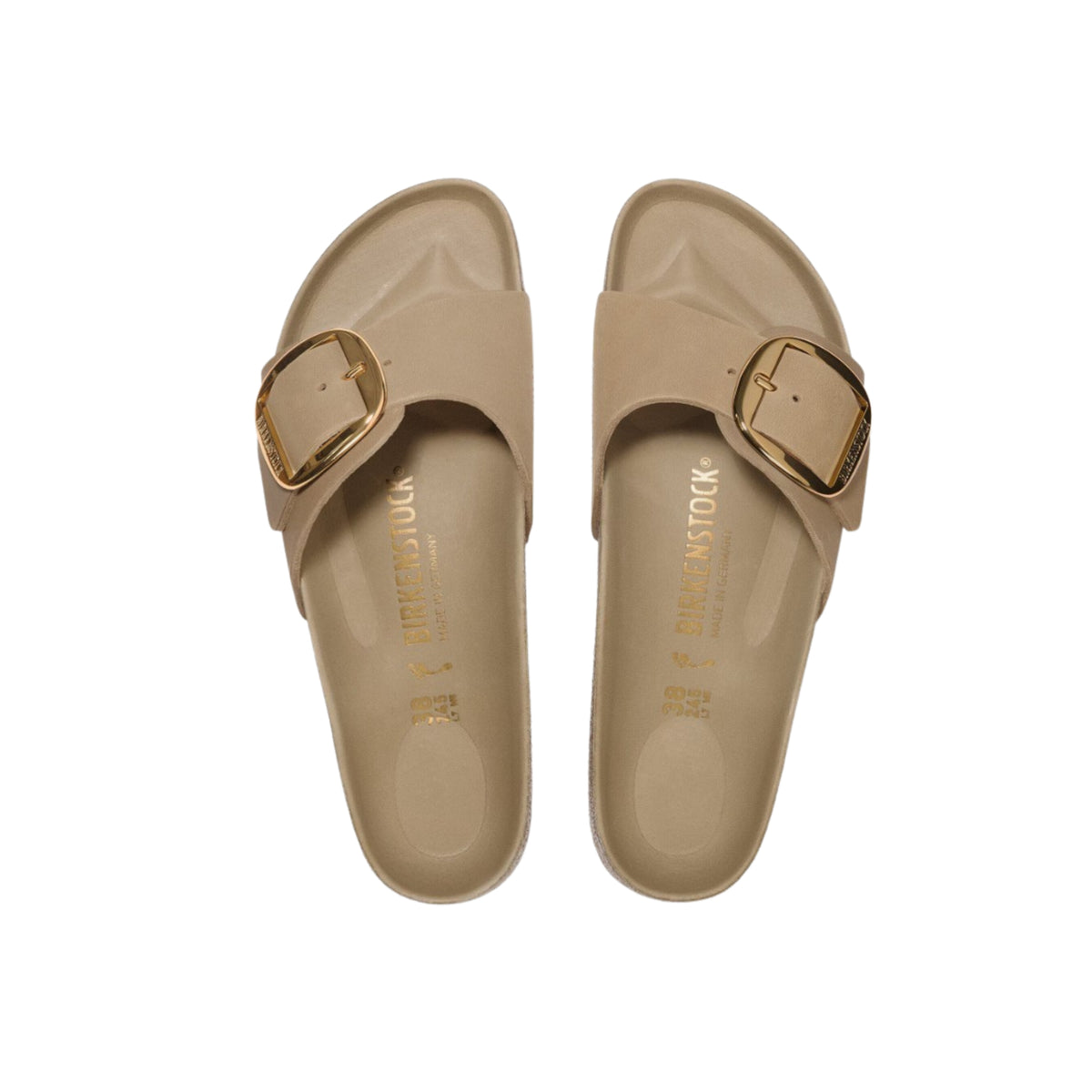 Birkenstock Madrid Big Buckle Sandals – Sandcastle Nubuck Leather