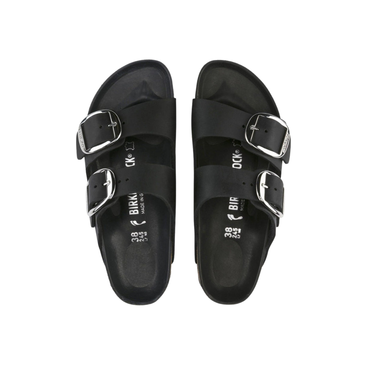 Birkenstock Arizona Big Buckle | Black Oiled Leather