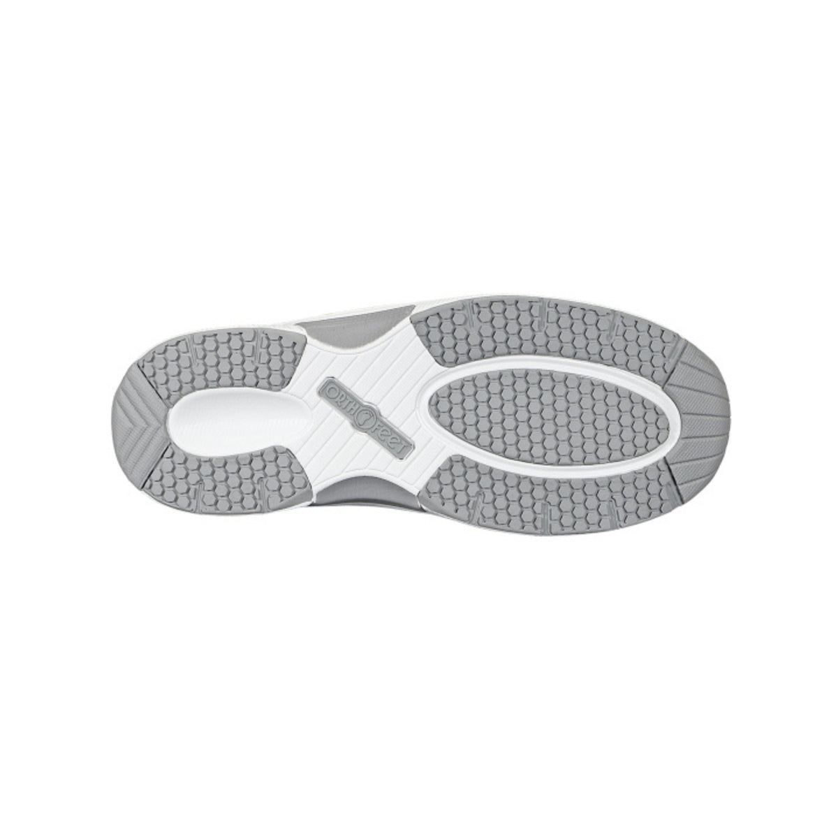 Orthofeet Men’s Edgewater Stretch Knit Orthopedic Walking Shoes – Gray