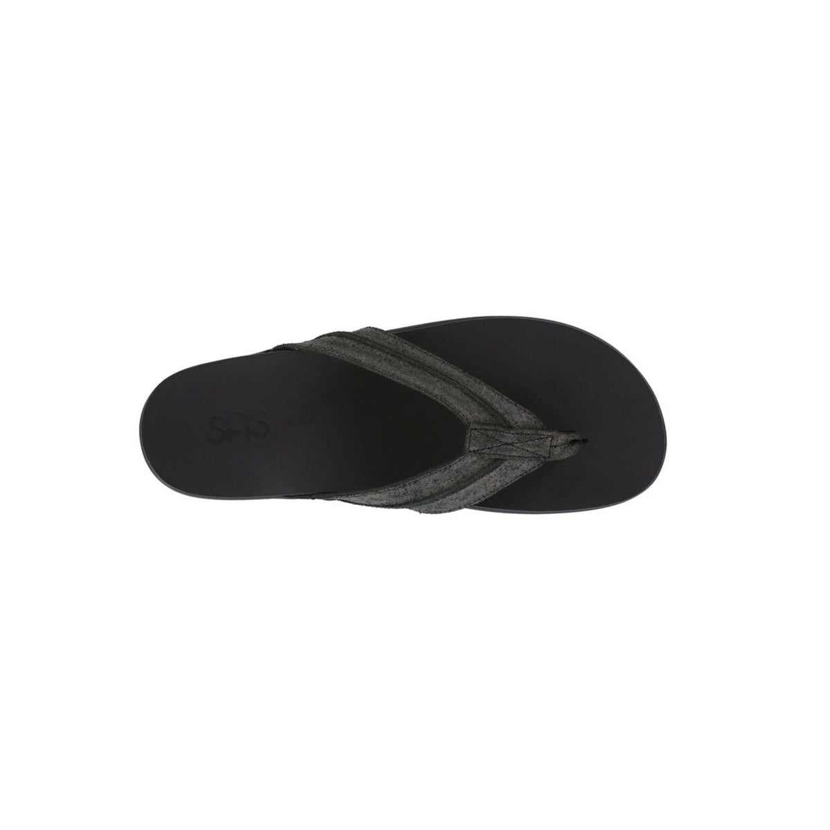 SAS Men's Escape Leather Flip-Flop Comfort Sandal - Iron