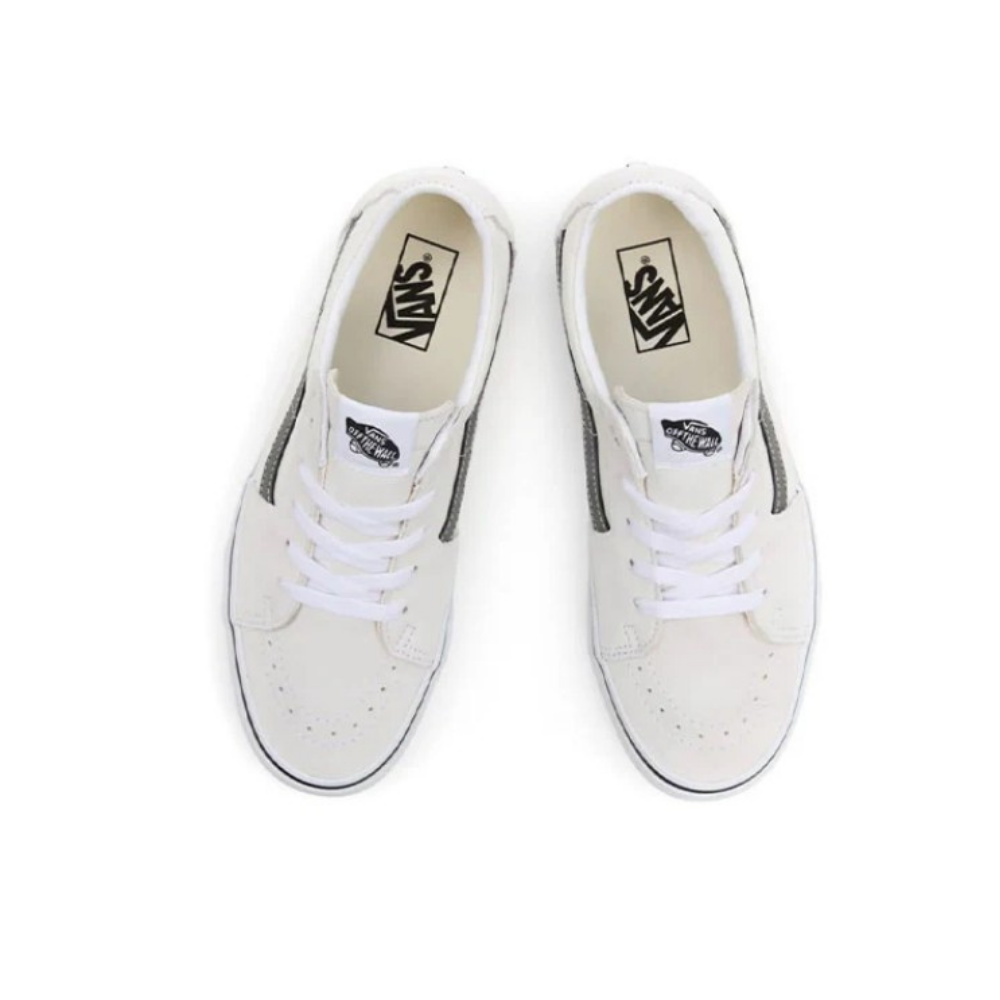 Vans Sk8-Low (Utility Pop) Unisex Sneakers - Blanc de Blanc / Khaki