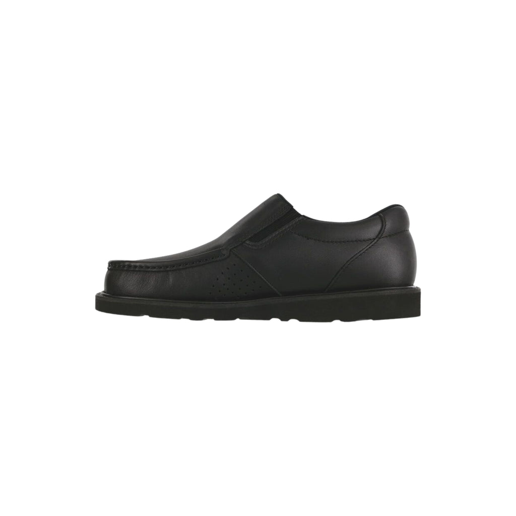 SAS Men's Hangout Vibram Moc-Toe Slip-On Shoe - Matte Black