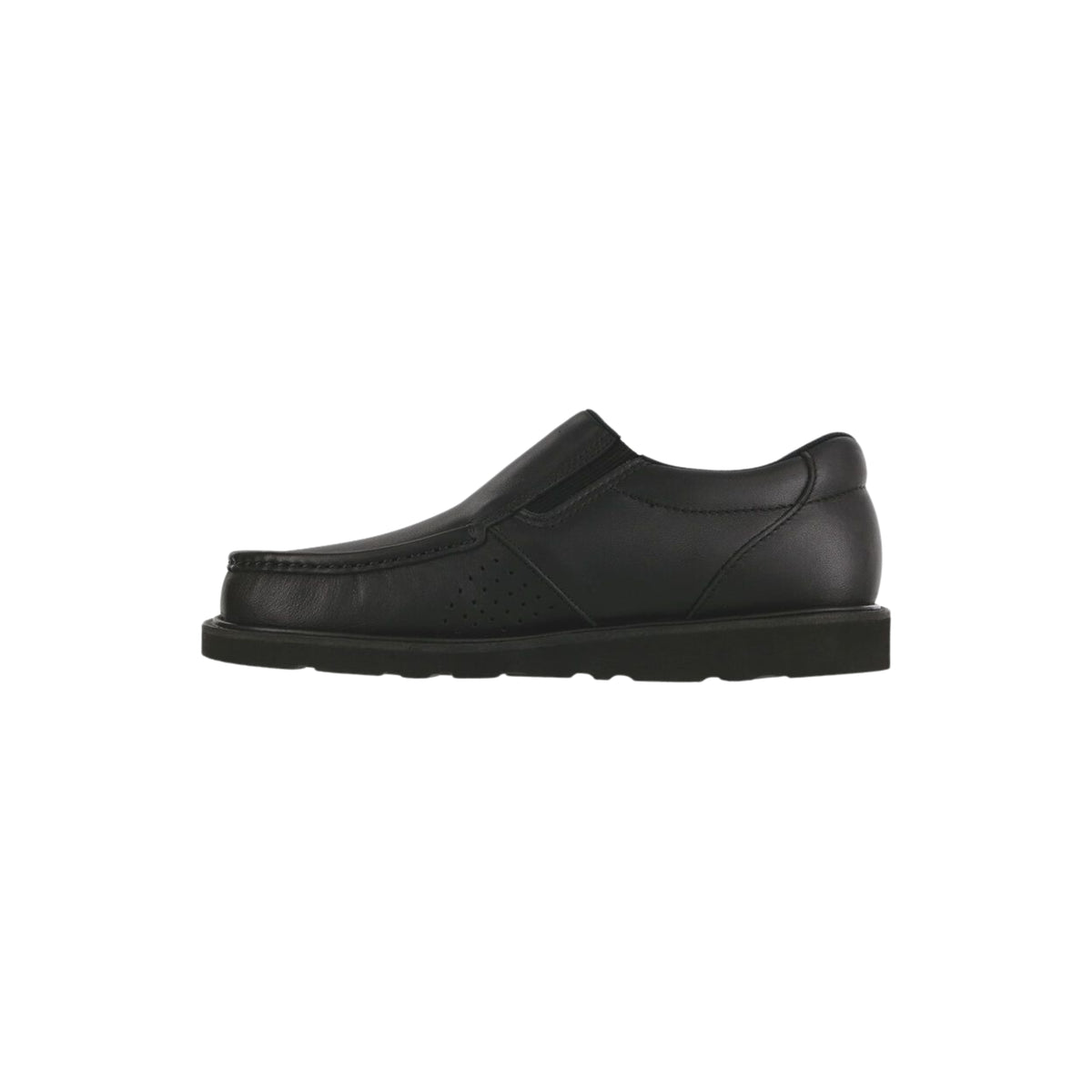 SAS Men's Hangout Vibram Moc-Toe Slip-On Shoe - Matte Black