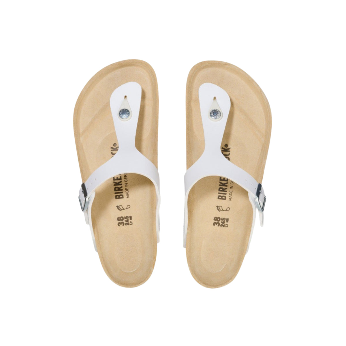 Birkenstock Gizeh Birko-Flor - White Unisex Sandal