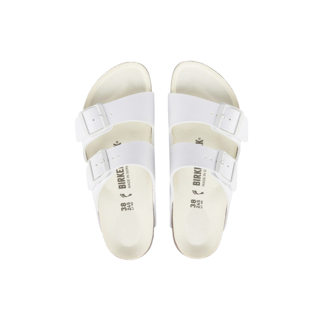 Birkenstock Unisex Arizona Birko-Flor Sandals - Triple White