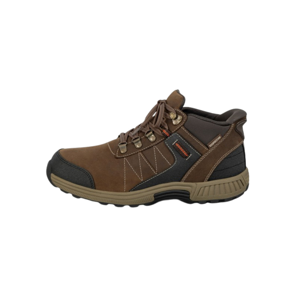 Orthofeet Men's Dalton Hands-Free Waterproof Hiking Boot – Brown