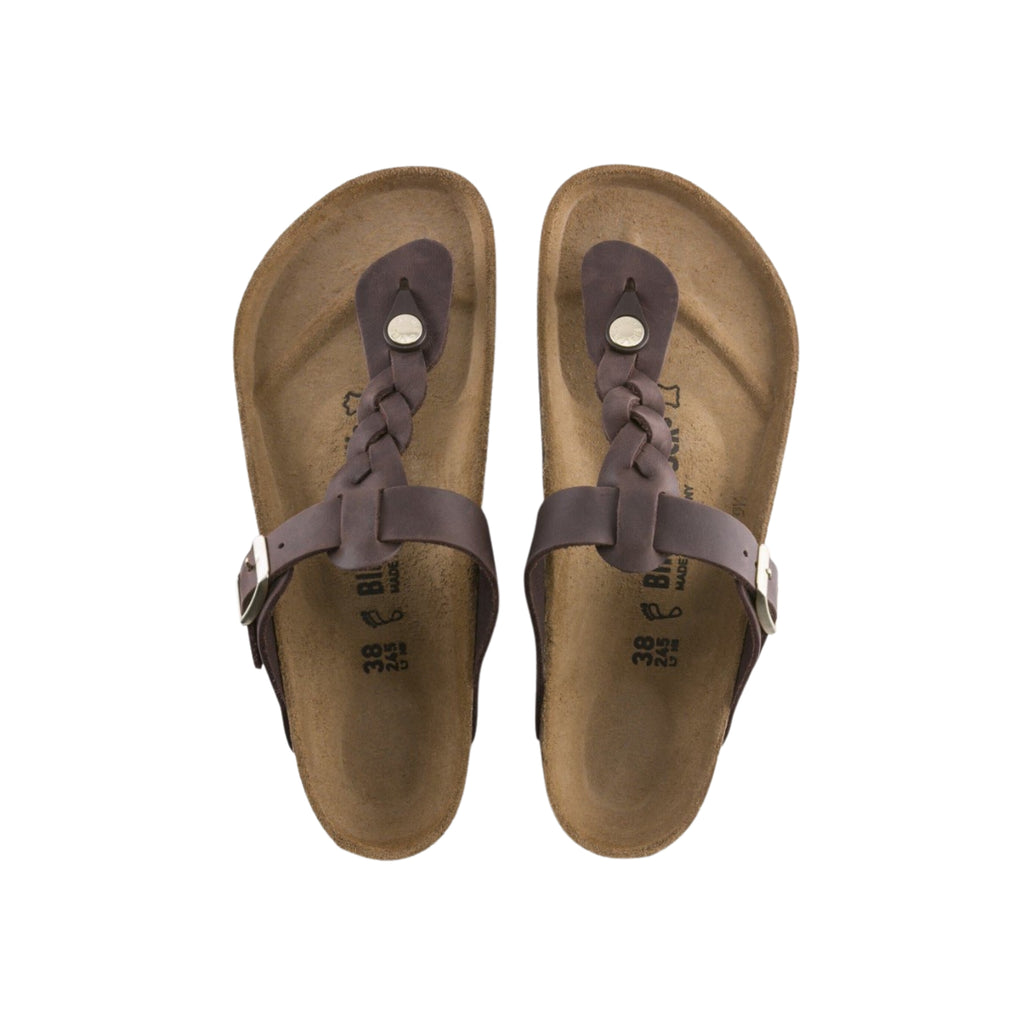 Birkenstock Women's Gizeh Braided - Habana oil Leather Sandals