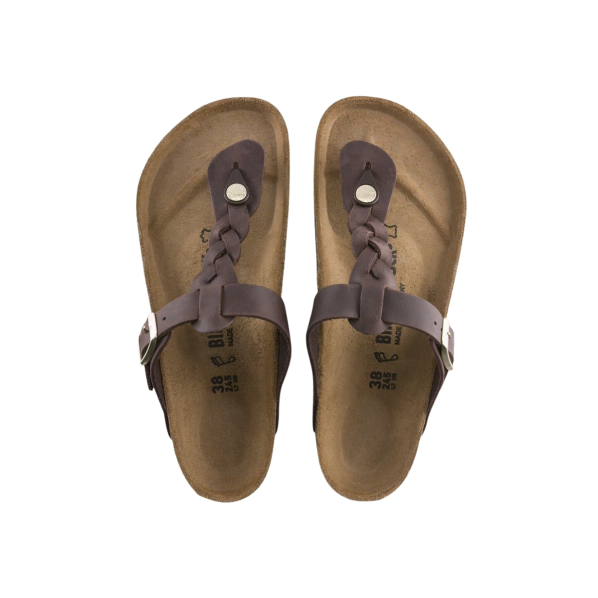 Birkenstock Women's Gizeh Braided - Habana oil Leather Sandals