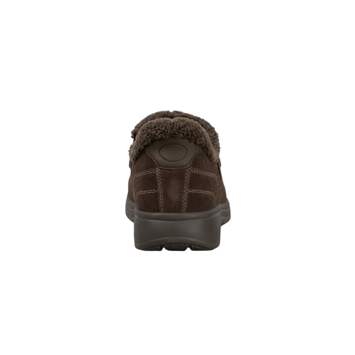 Orthofeet Men's Vito Hands-Free Suede Slipper-Shoe – Chocolate
