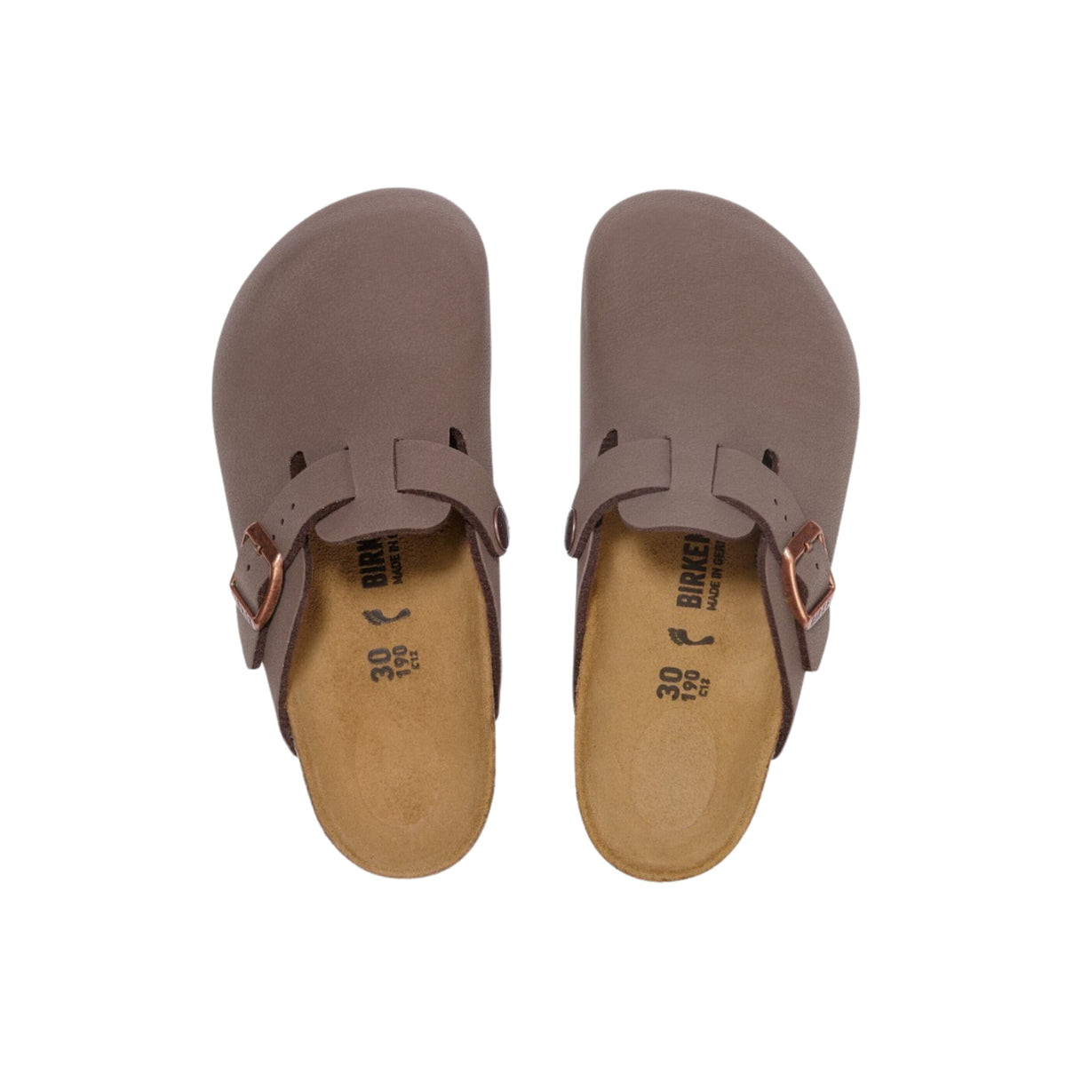Birkenstock Kids Boston Unisex Birkibuc Clog Mocha