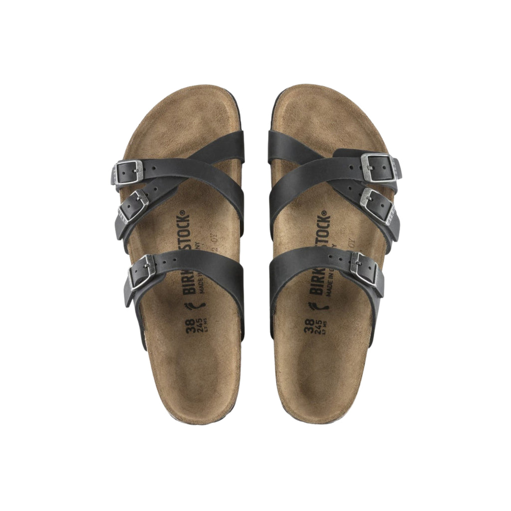Birkenstock Women's Franca Oiled Leather Sandals – Black