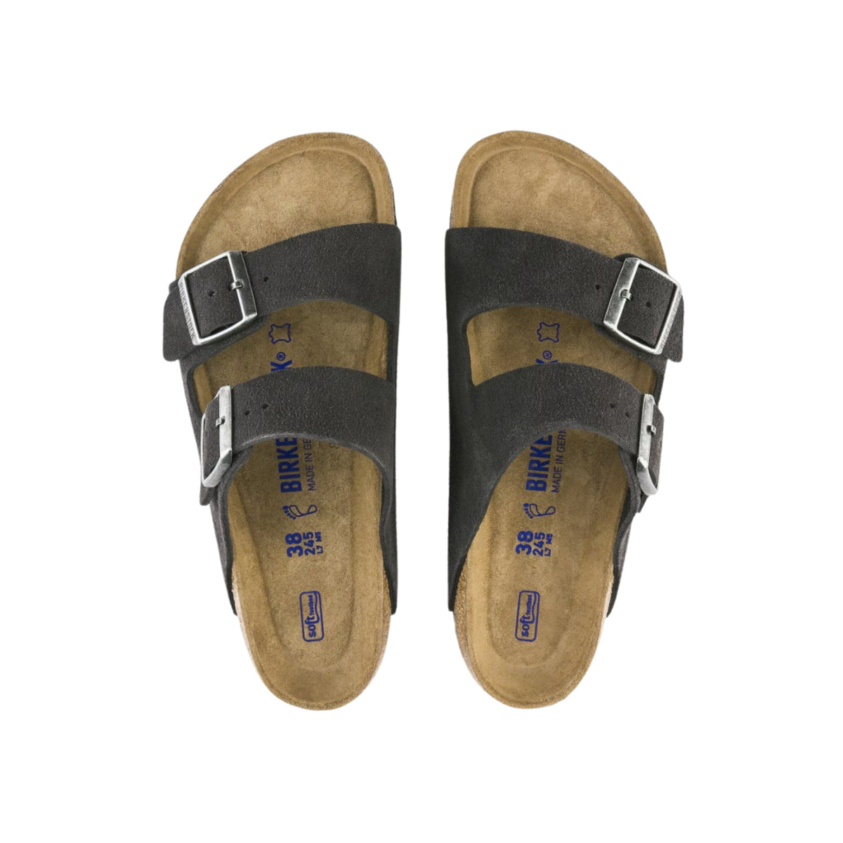 Birkenstock Arizona Suede Unisex Sandal - Velvet Gray