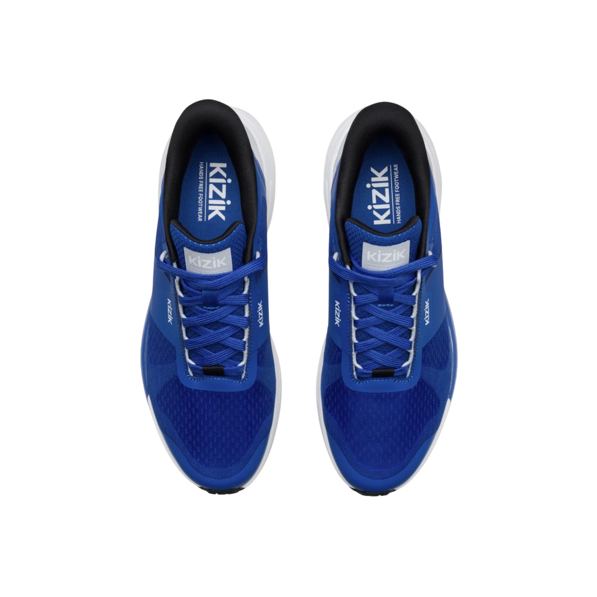 Kizik Men's Freedom Run Hands-Free Sneakers – Lapis Blue / White