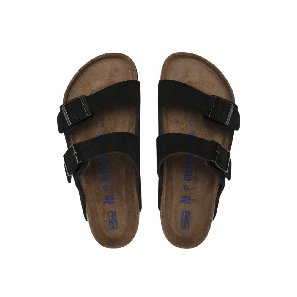 Birkenstock Arizona Soft Footbed Sandal – Black Suede