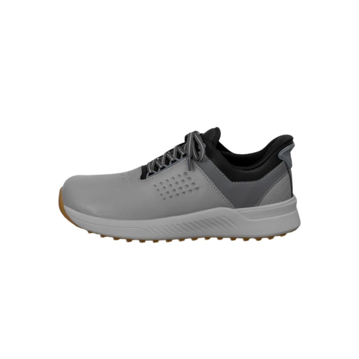 Orthofeet Men's Birdie Hands-Free Water-Repellent Golf Shoes – Gray