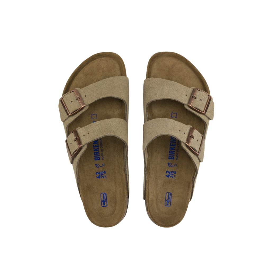 Birkenstock Arizona Soft Footbed Suede Unisex Sandal - Taupe
