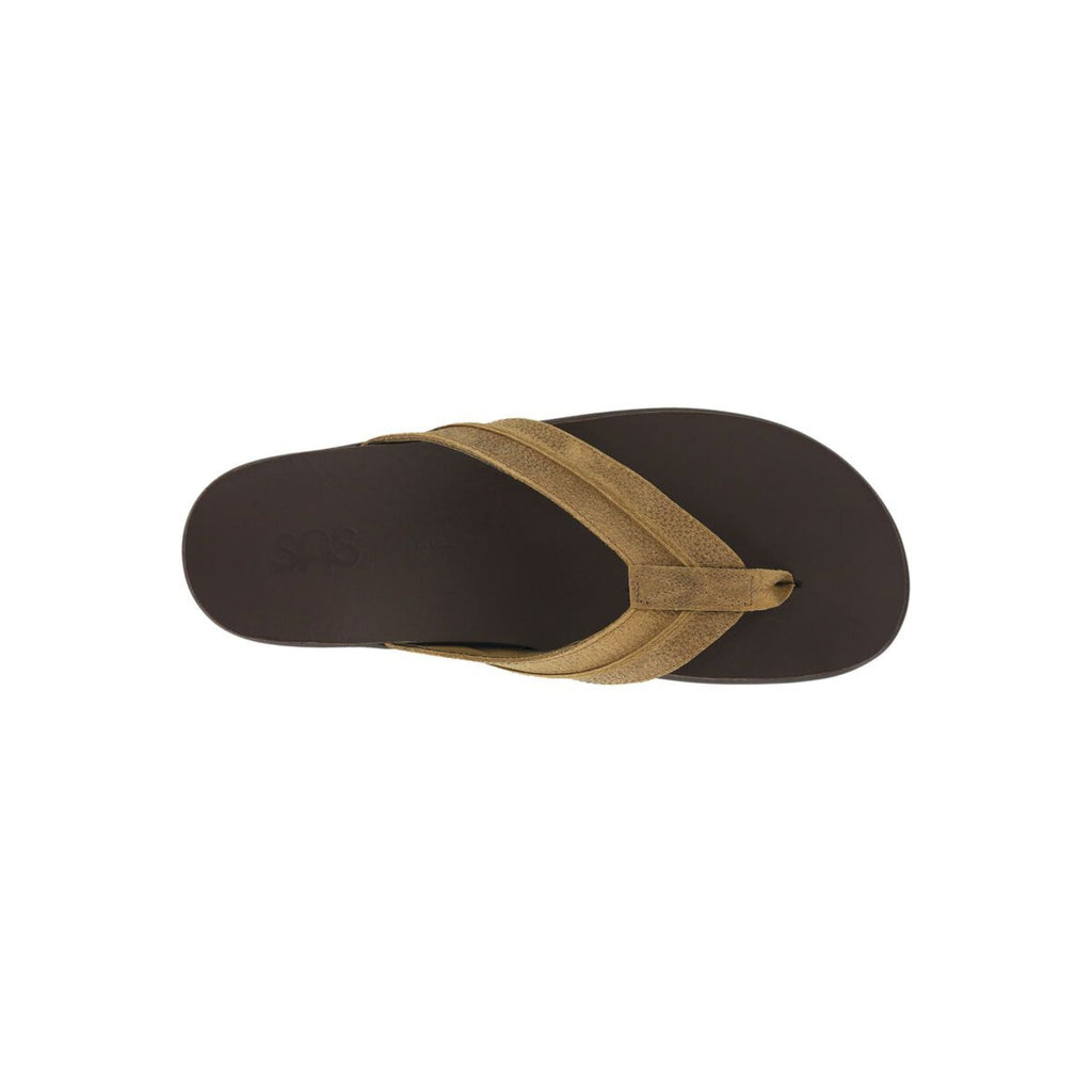 SAS Men's Escape Leather Flip-Flop Comfort Sandal - Stampede