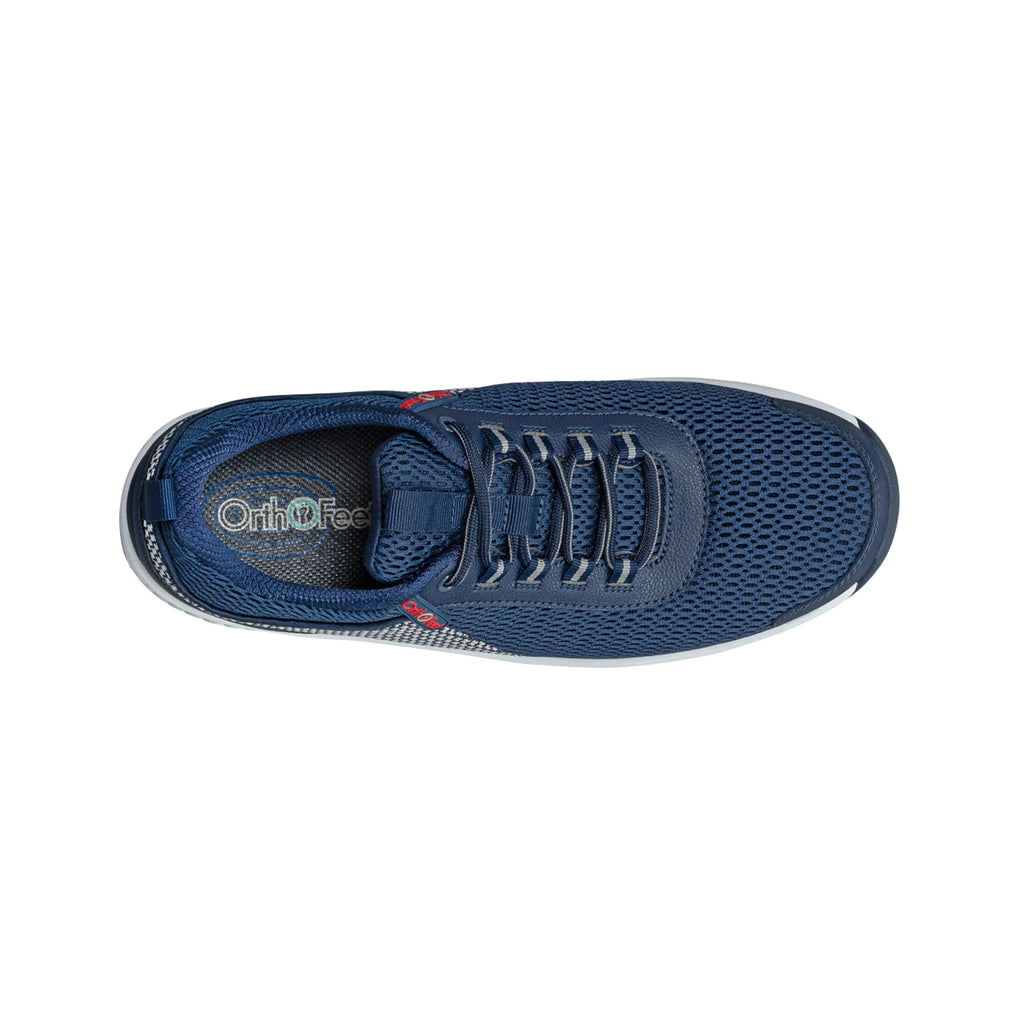 Orthofeet Edgewater Men's Orthopedic Walking Shoes - Blue