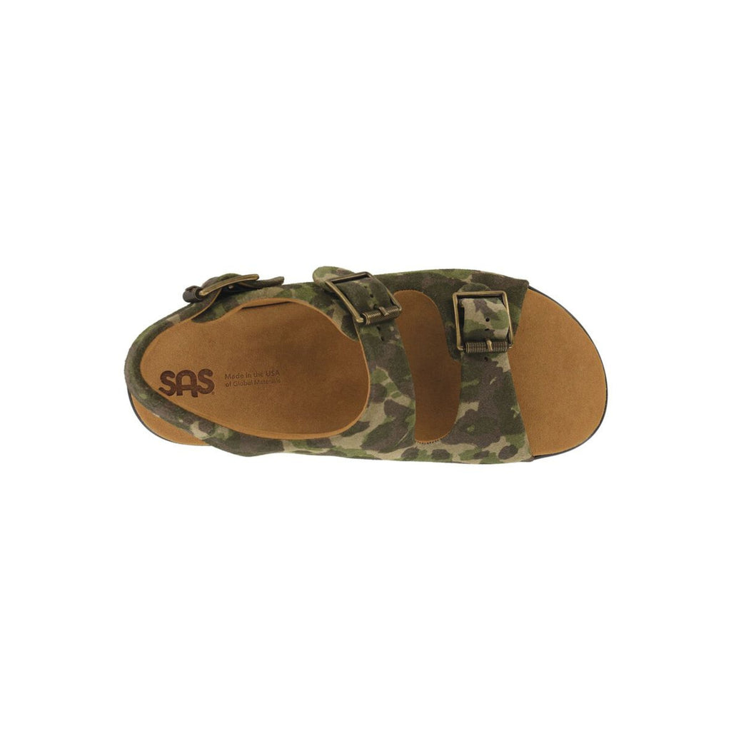 SAS Men's Bravo Leather Adjustable Comfort Sandal – Camo
