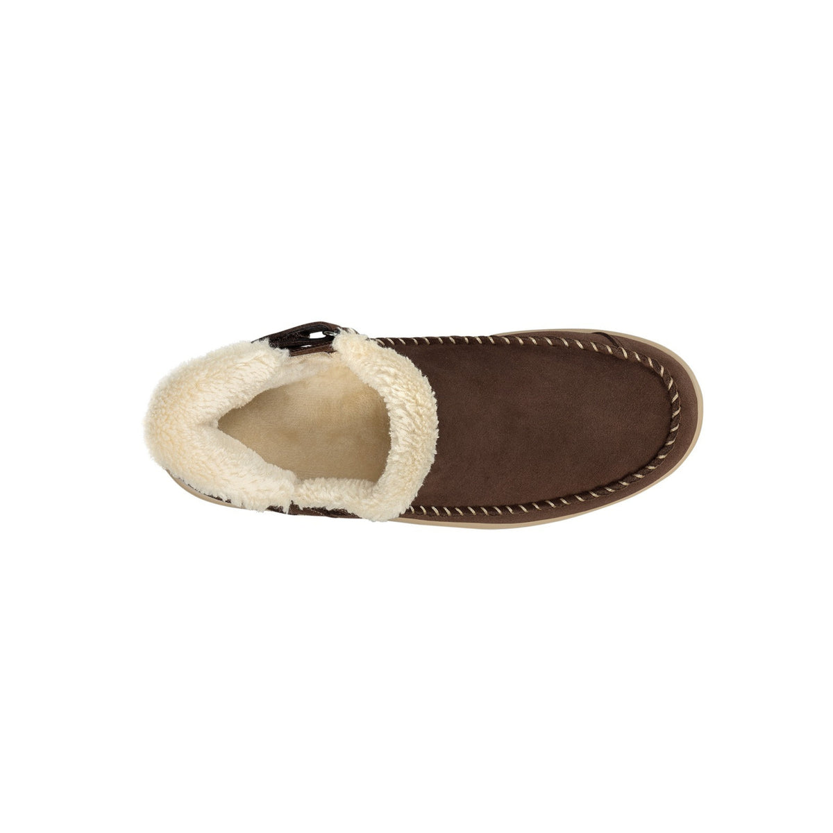 Orthofeet Women's Lorin Hands-Free Suede Orthopedic Slipper - Shoe - Brown