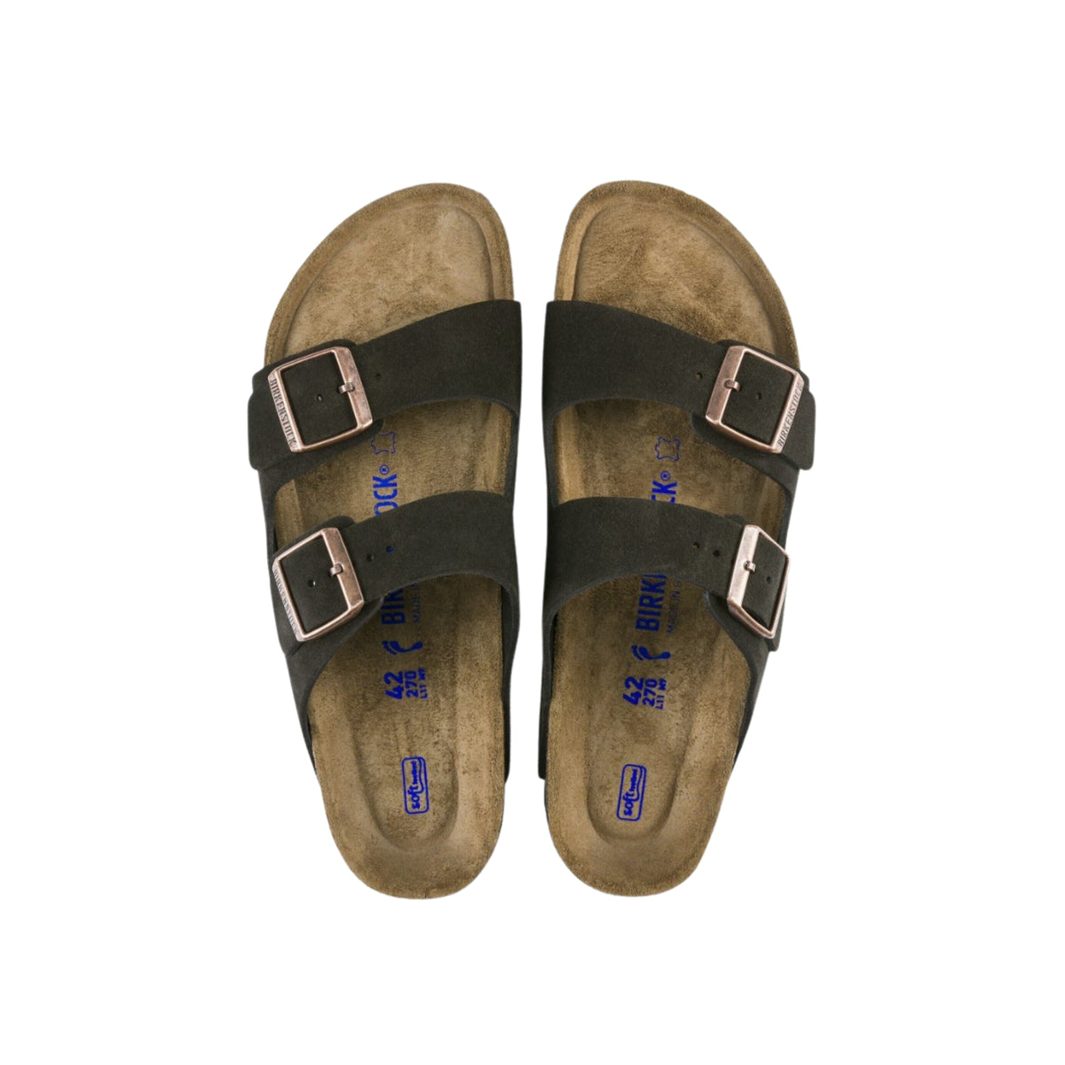 Birkenstock Arizona Soft Footbed Suede Unisex Sandal - Mocha
