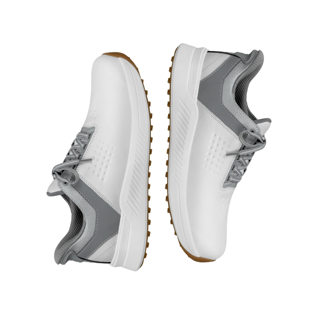 Orthofeet Men's Birdie Hands-Free Water-Repellent Golf Shoes - White