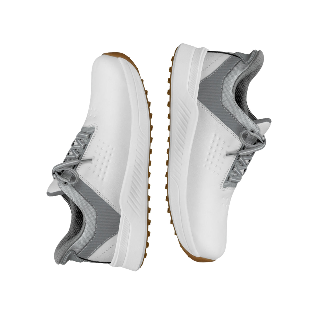 Orthofeet Men's Birdie Hands-Free Water-Repellent Golf Shoes - White