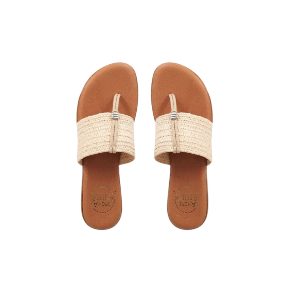 Andre Assous Nice Stretch Raffia Featherweights™ Sandals - Woven Natural