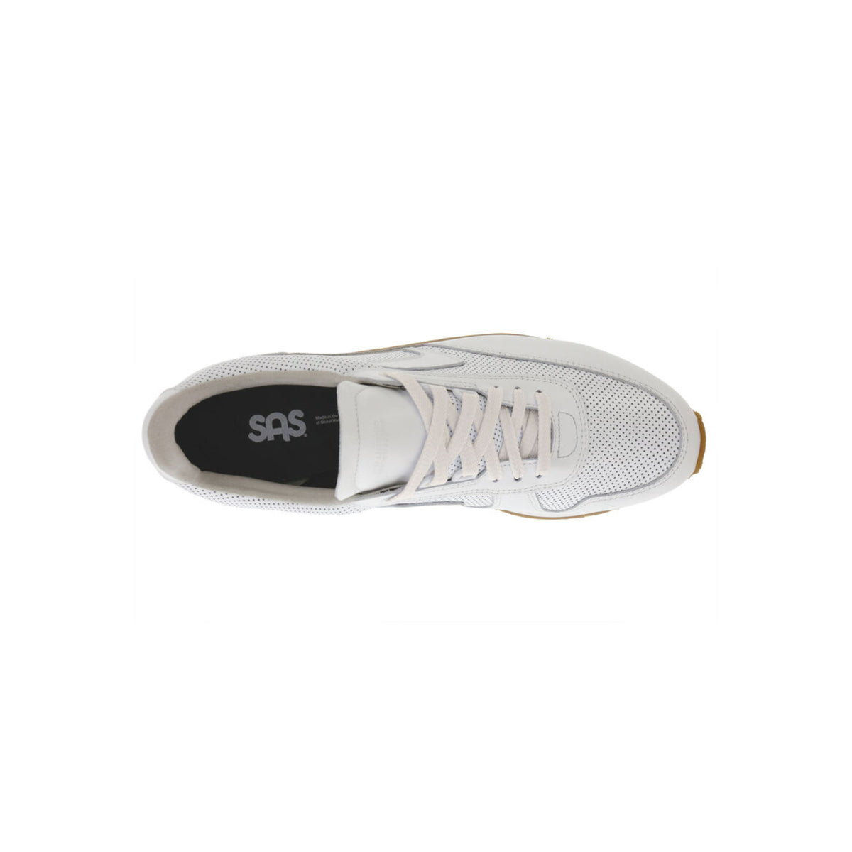 SAS Men's 7eventy6ix-Y Leather Lace-Up Sneaker – Blanc