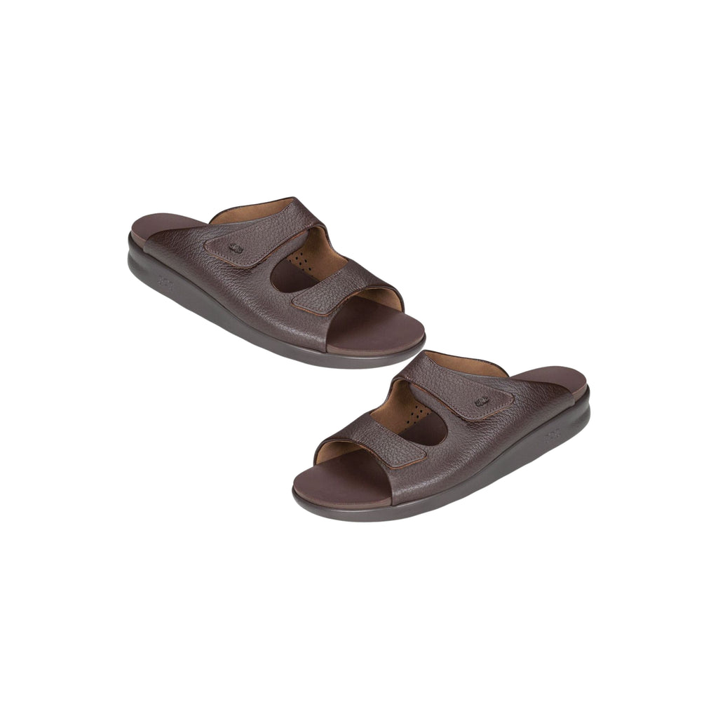 SAS Men's Encore Adjustable Slip-On Comfort Sandal - Brown