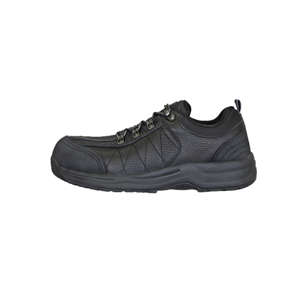 Orthofeet Men’s Basalt Waterproof Composite Toe Work Shoes – Black