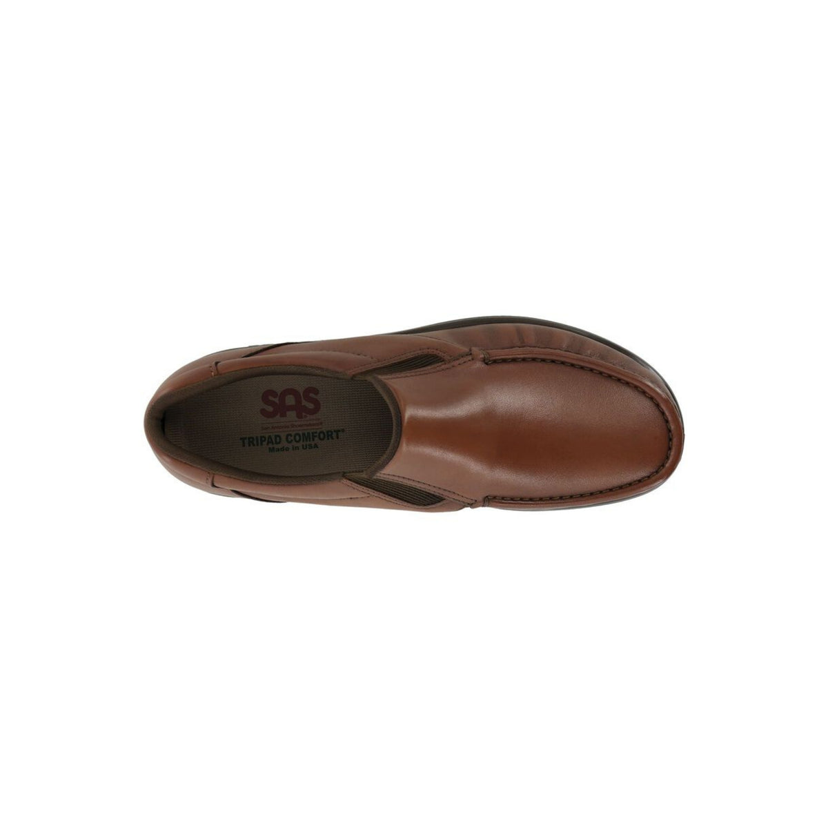 SAS Men’s Side Gore Slip-On Dress Shoes – Antique Tan