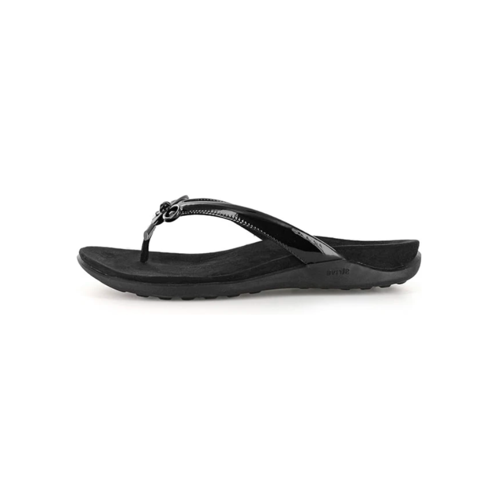 Strive Island Women's Stylish Comfort Black Sandal