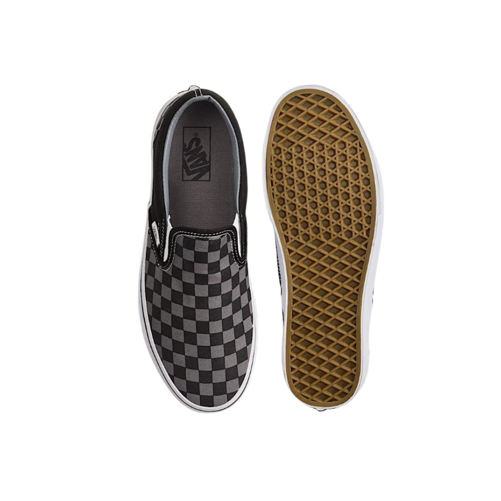 Vans Classic Slip-On Checkerboard Black/Pewter Grey Unisex Sneakers