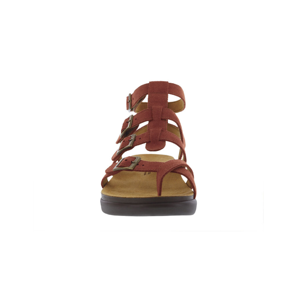 SAS Women's Aria Gladiator Leather Sandal - Rust