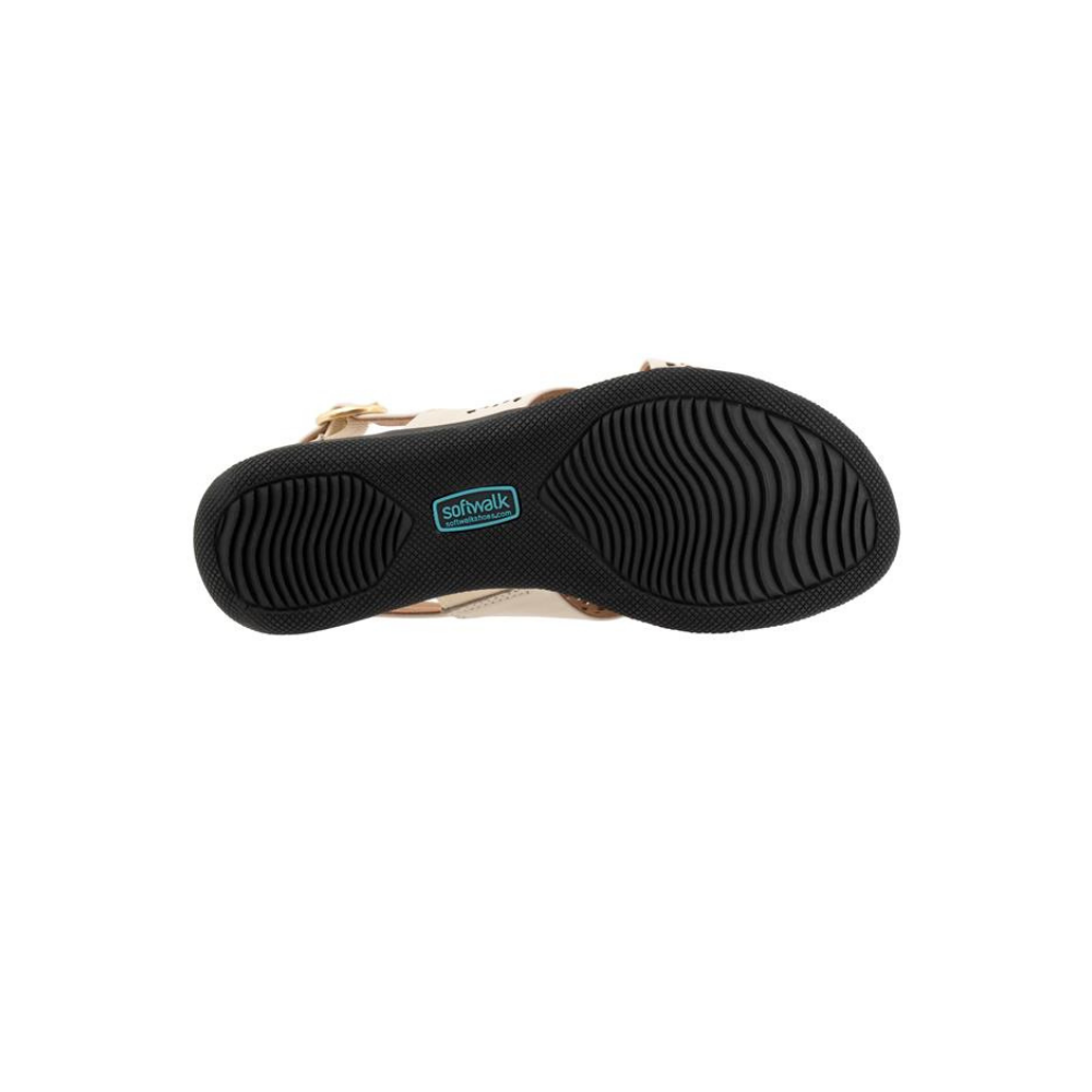 SoftWalk Tillman Sling Perf Sandal - Bone