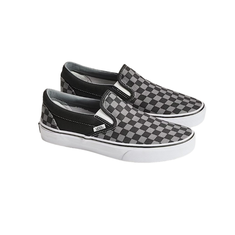 Vans Classic Slip-On Checkerboard Black/Pewter Grey Unisex Sneakers