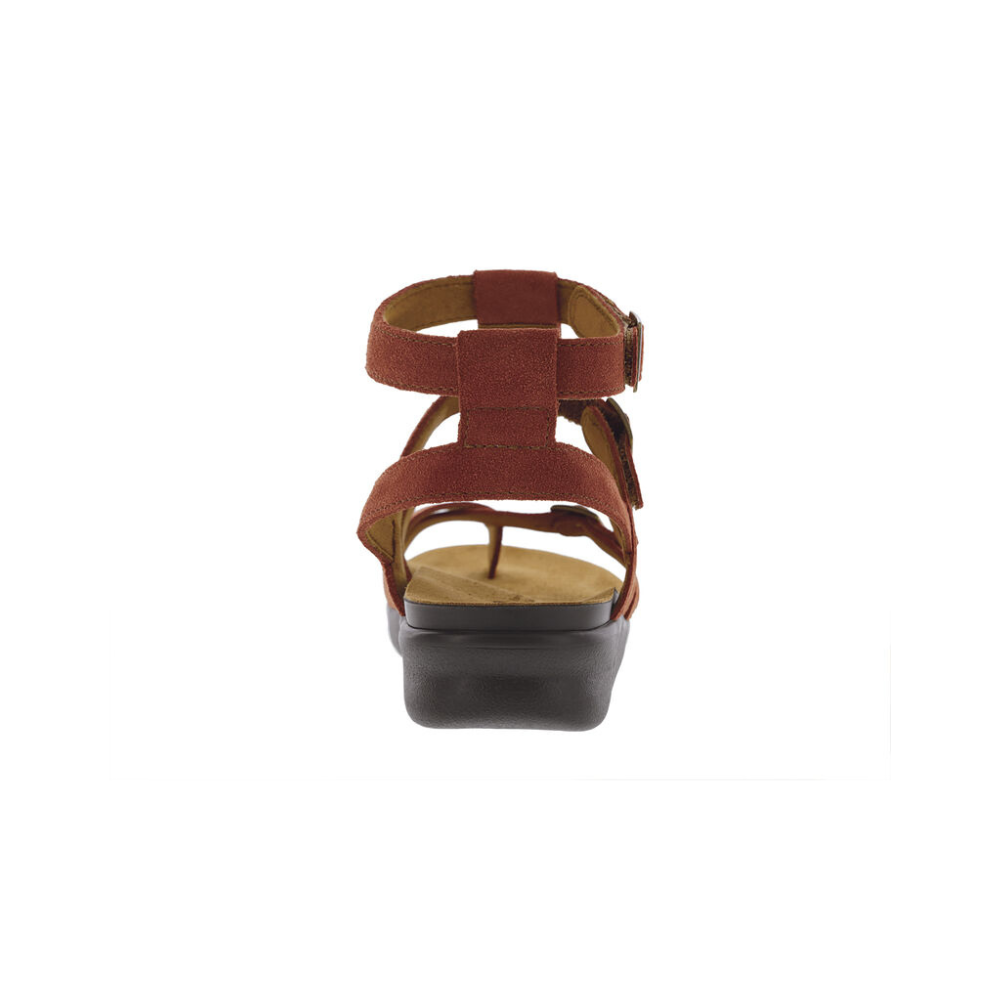 SAS Women's Aria Gladiator Leather Sandal - Rust
