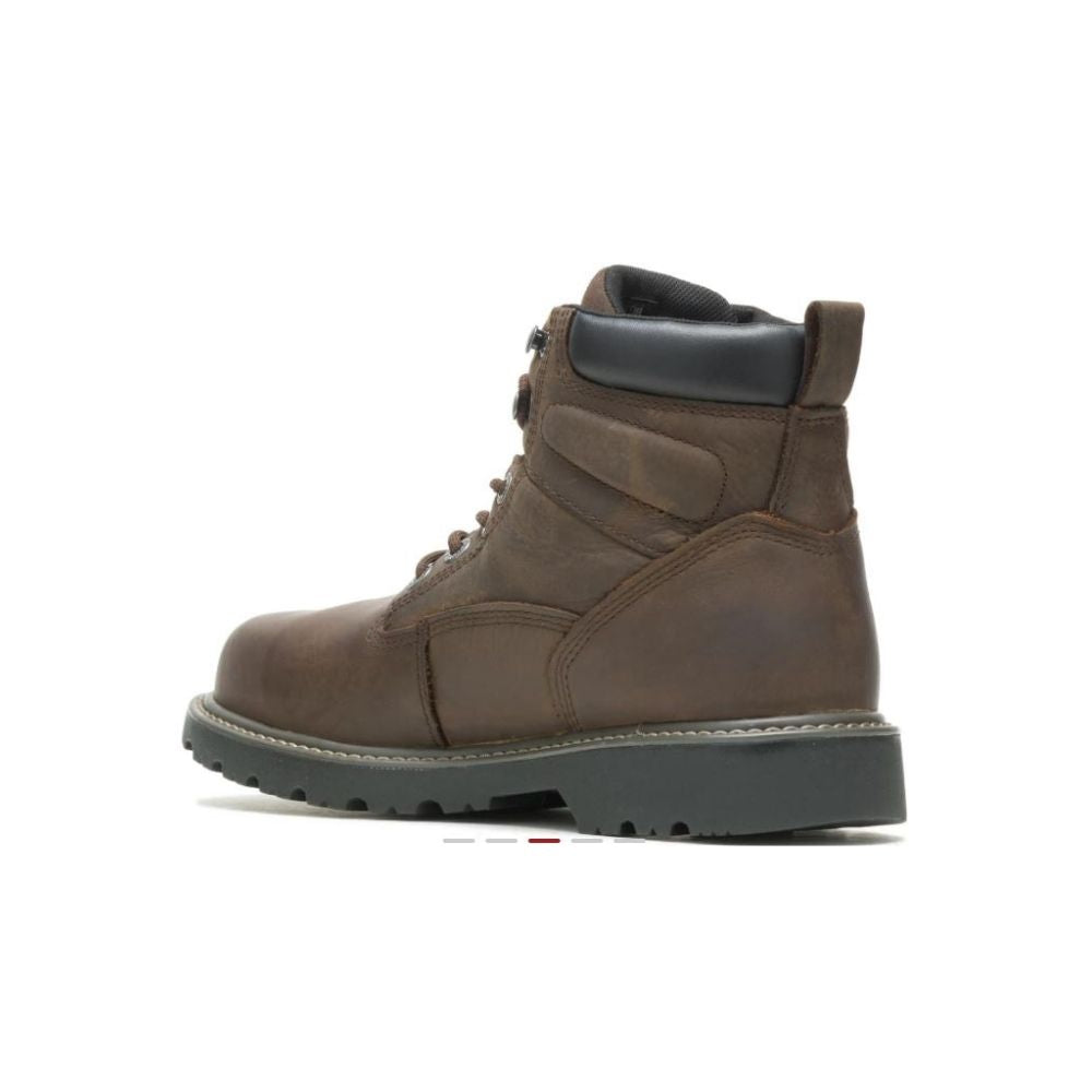 Wolverine Men's Floorhand Waterproof Steel Toe 6" Dark Brown Work Boot W10633