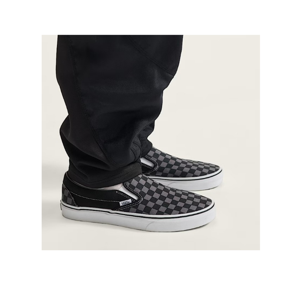 Vans Classic Slip-On Checkerboard Black/Pewter Grey Unisex Sneakers