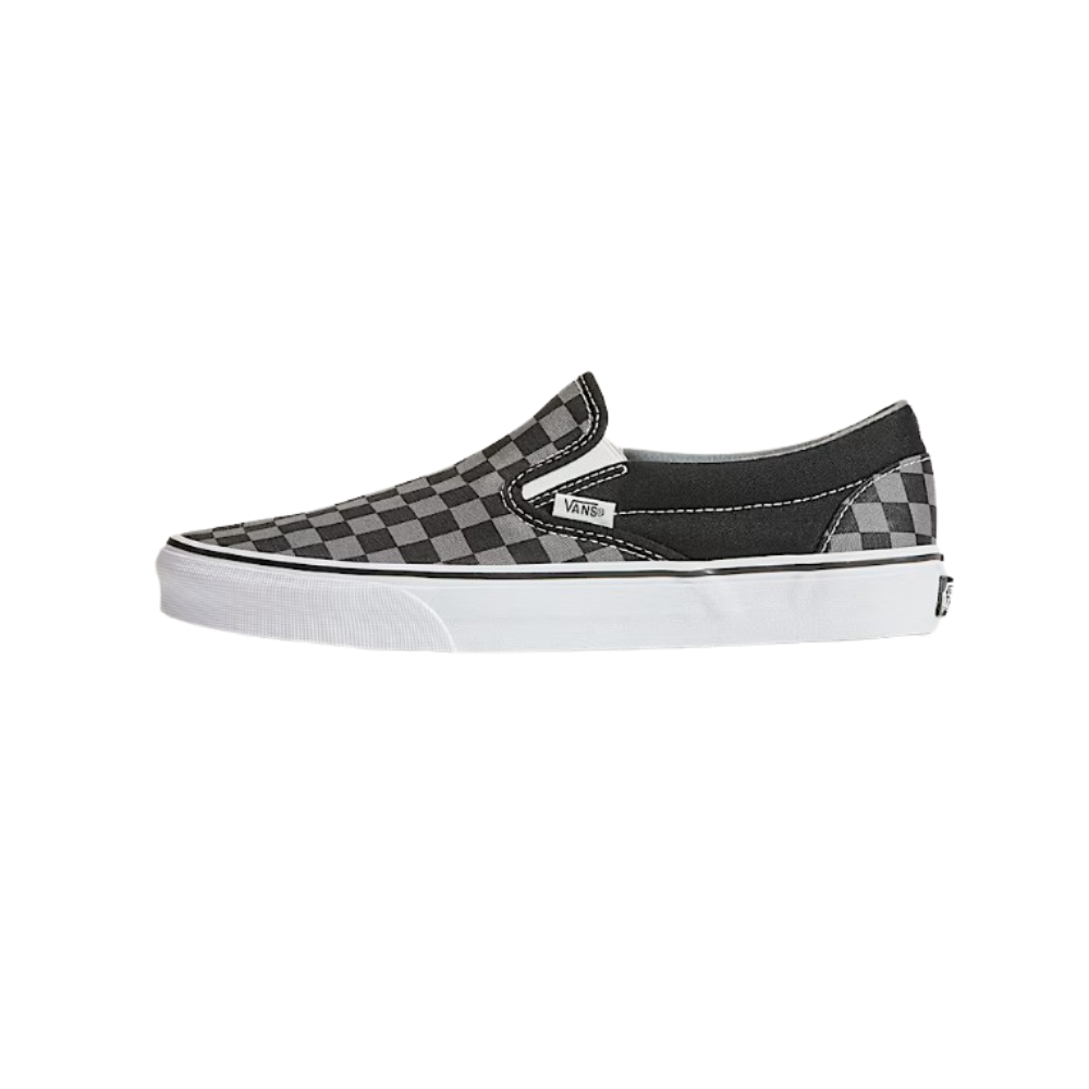 Vans Classic Slip-On Checkerboard Black/Pewter Grey Unisex Sneakers