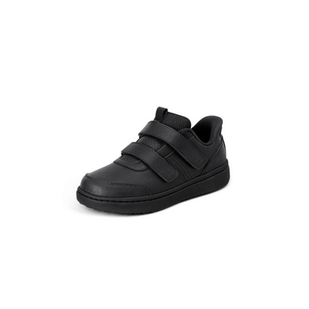 OrthoFeet Women's Maple Hands-Free Double Depth Leather Sneaker - Black