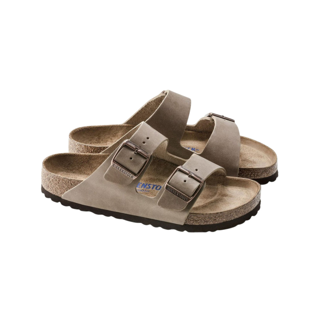 Birkenstock Unisex Arizona Oiled Leather Tabacco Brown Sandal Hard Footbed