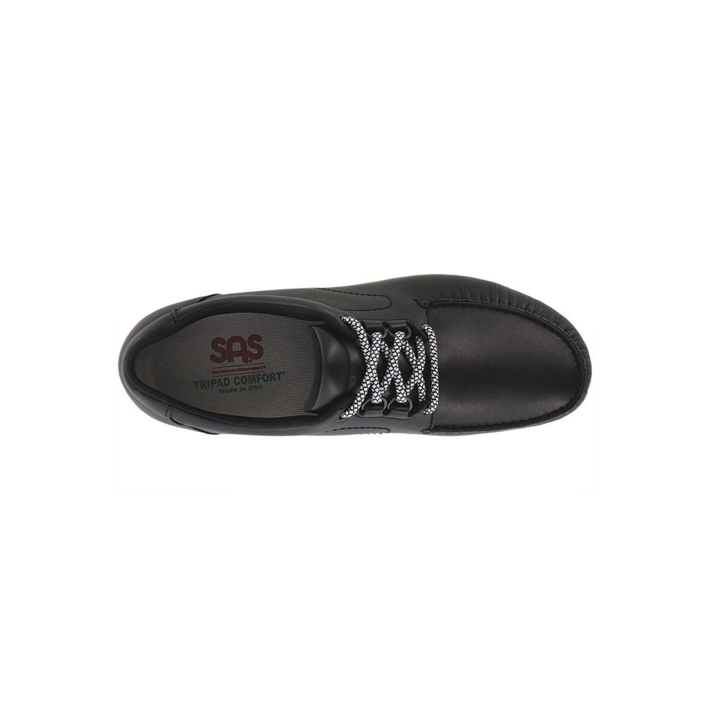 SAS Men's Bout Time LT Leather Comfort Shoe – Matte Black
