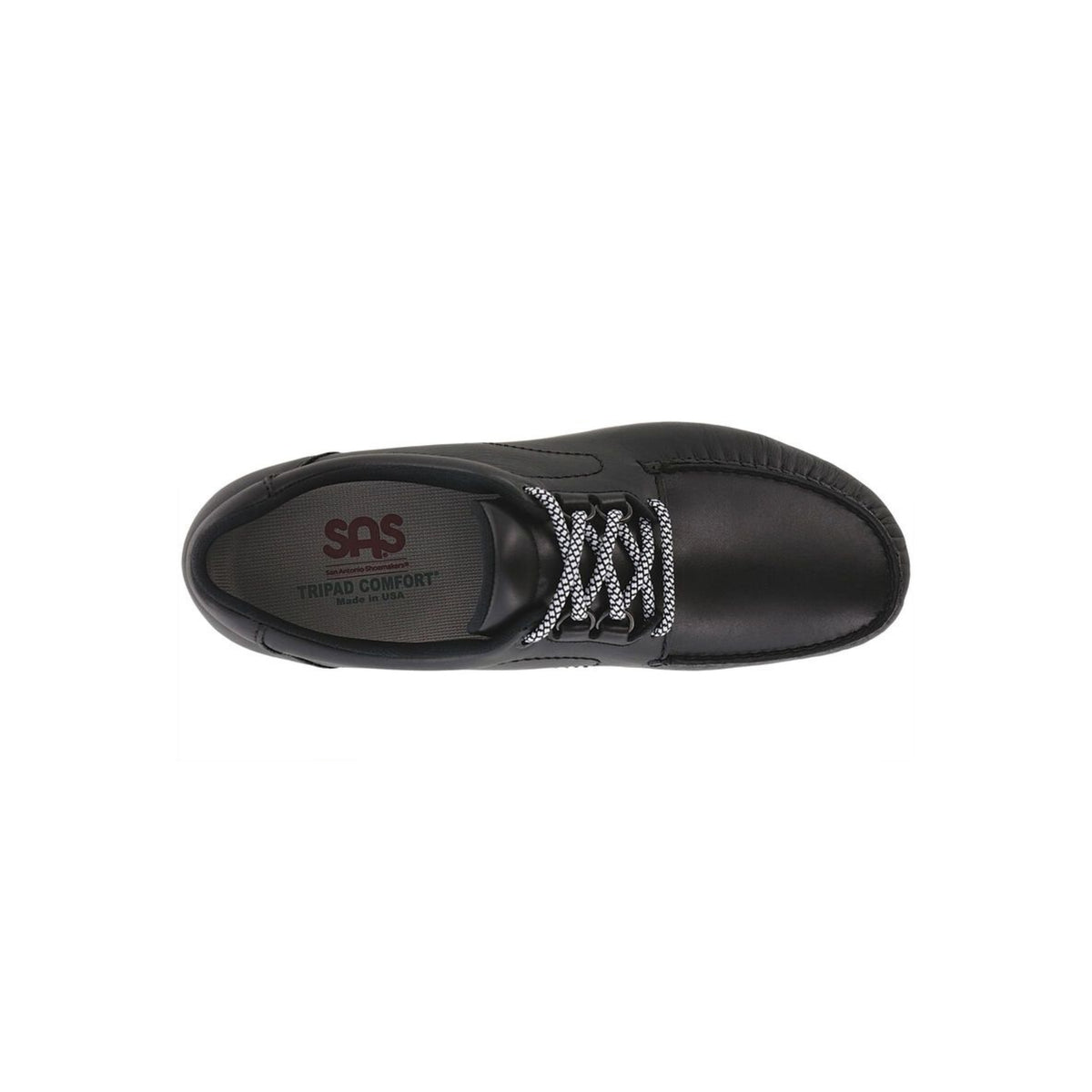 SAS Men's Bout Time LT Leather Comfort Shoe – Matte Black